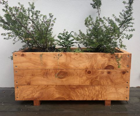 MACROCARPA PATIO PLANTER BOX: 375x470x1.0M