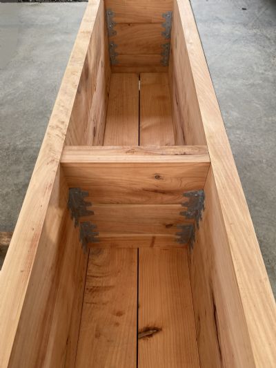 MACROCARPA PATIO PLANTER BOX: 375x470x1.0M