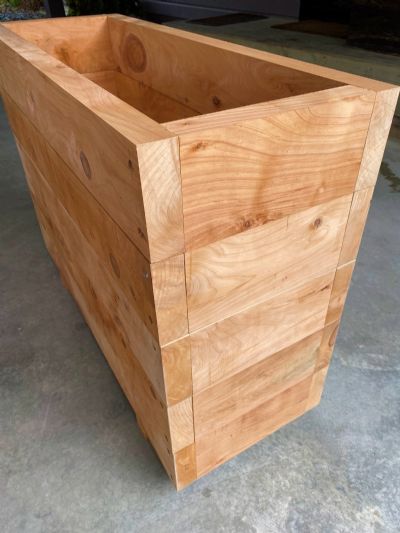 MACROCARPA PATIO PLANTER BOX: 375x750x1.0M