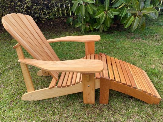 MACROCARPA CAPE COD / ADIRONDACK CHAIR: Round tail + Stool + Cover