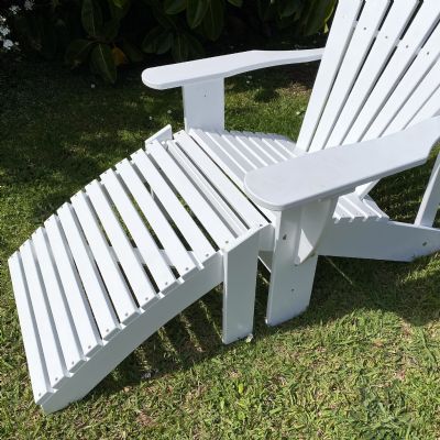 PAINTED CAPE COD / ADIRONDACK CHAIR: Fan tail + Stool + Cover