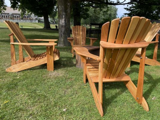 MACROCARPA CAPE COD / ADIRONDACK CHAIR: Round tail + Cover