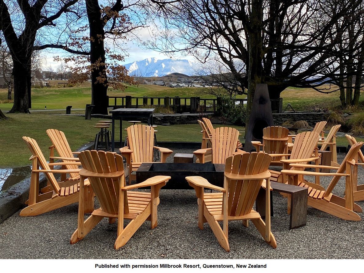 MACROCARPA CAPE COD / ADIRONDACK CHAIR: Round tail + Cover