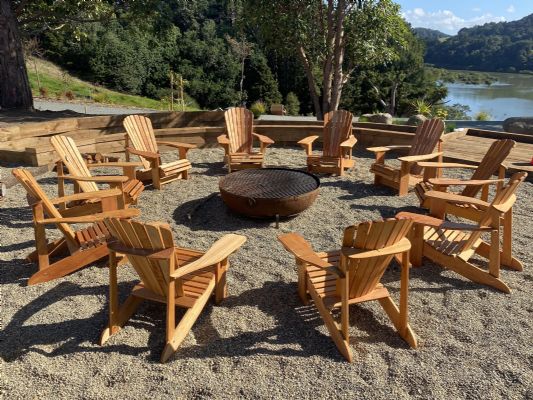 MACROCARPA CAPE COD / ADIRONDACK CHAIR: Round tail + Cover