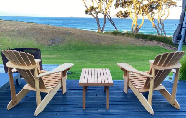MACROCARPA CAPE COD / ADIRONDACK CHAIR: Round tail + Cover