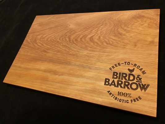 MACROCARPA CHOPPING BOARDS: Custom laser engraved with your logo