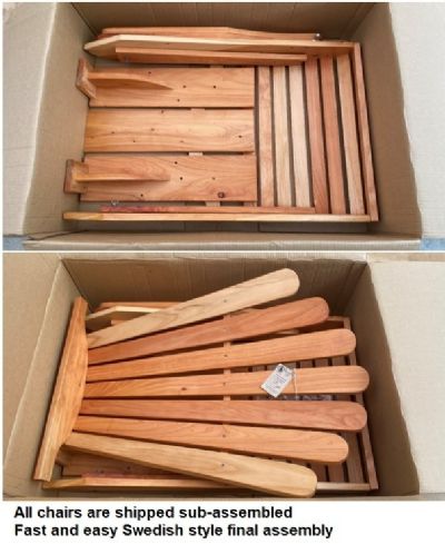 MACROCARPA CAPE COD / ADIRONDACK CHAIR: Fantail + Stool + Cover