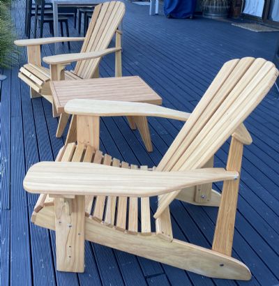 PINE CAPE COD / ADIRONDACK CHAIR: Round tail + Cover
